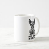 幾何学的な犬 コーヒーマグカップ (正面右)