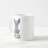 幾何学的な犬 コーヒーマグカップ (正面左)