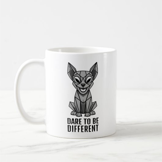 幾何学的な犬 コーヒーマグカップ (左)