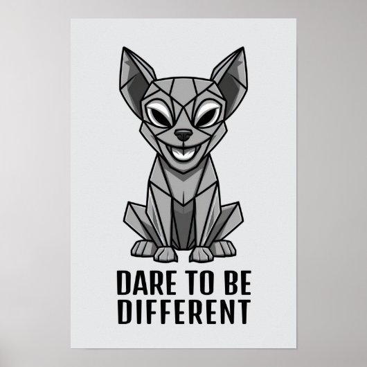 幾何学的な犬 ポスター (正面)