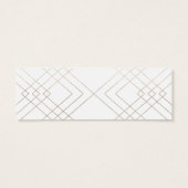 幾何学的な白い金ゴールドギャツビーのウェディングギフト (裏面)