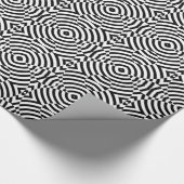 幾何学的な白黒錯覚 ラッピングペーパー (角)