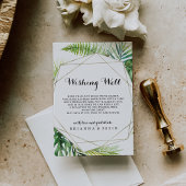 幾何学的な目的地の結婚式の願い井戸 エンクロージャーカード