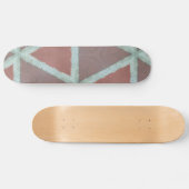 幾何学的な石塀 スケートボード (横)