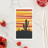 幾何学的な砂漠の夕日 (インサイチュ)