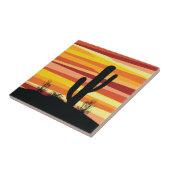 幾何学的な砂漠の夕日 タイル (側面)