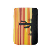 幾何学的な砂漠の夕日 バスマット (正面縦)