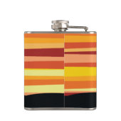 幾何学的な砂漠の夕日 フラスク (裏面)