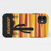 幾何学的な砂漠の夕日 Case-Mate iPhoneケース (裏面(横))