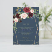 幾何学的な秋の優雅なギフトカード 招待状 (スタンド正面)