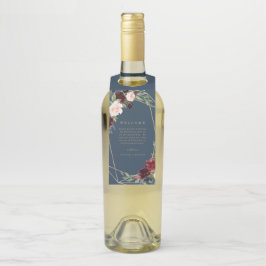 幾何学的な秋の優雅の歓迎のボトルのハンガー ボトルネックタグ