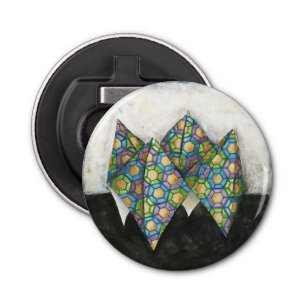 幾何学的な紙のOrigamiの占い師 栓抜き