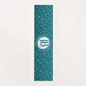 幾何学的な紫と緑 ヨガマット (裏面)