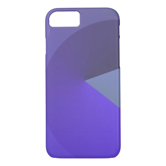幾何学的な紫色のIphoneケース Case-Mate iPhoneケース (裏面)