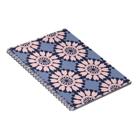 幾何学的な継ぎ目のない装飾パタ違うーン ノートブック (右側)