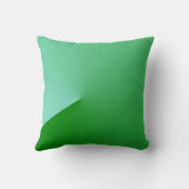 幾何学的な緑の枕 クッション (裏面)