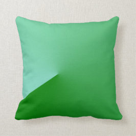 幾何学的な緑の枕 クッション