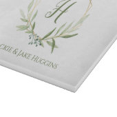 幾何学的な緑リース カッティングボード (角)