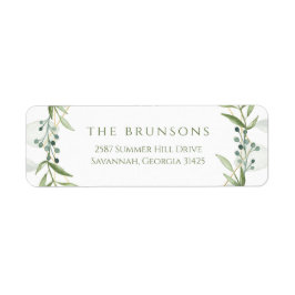 幾何学的な緑 ラベル