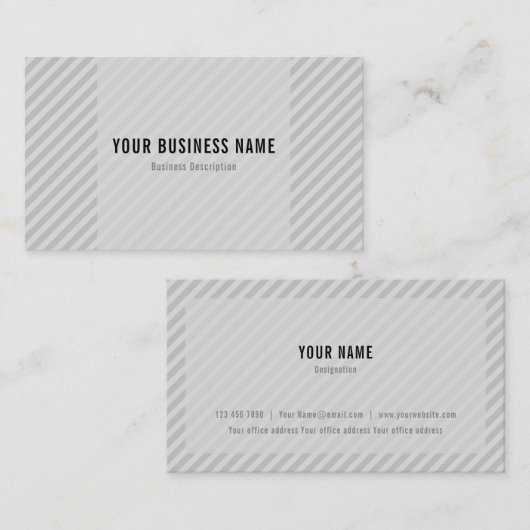 幾何学的な線 名刺 (正面/裏面)