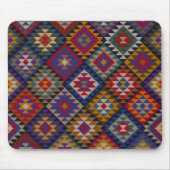 幾何学的な編まれたキルトパターン マウスパッド (正面)