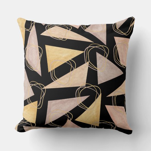 幾何学的な美的グラフィック クッション (正面)