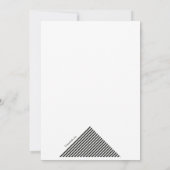 幾何学的な背景の卒業の招待状 招待状 (裏面)