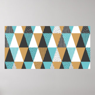 幾何学的な背景。抽象的なヴィンテージイラスト ポスター