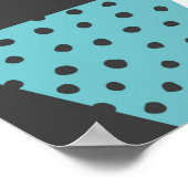 幾何学的な背景。抽象的なヴィンテージイラスト ポスター (角)