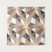 幾何学的な自然色パターン タペストリー (正面(横))