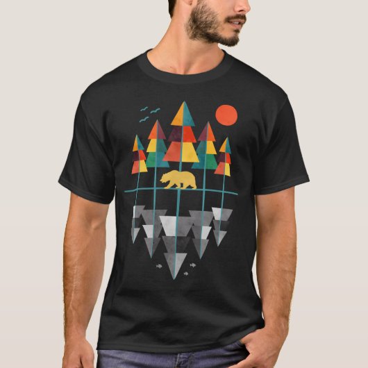 幾何学的な自然 Tシャツ (正面)