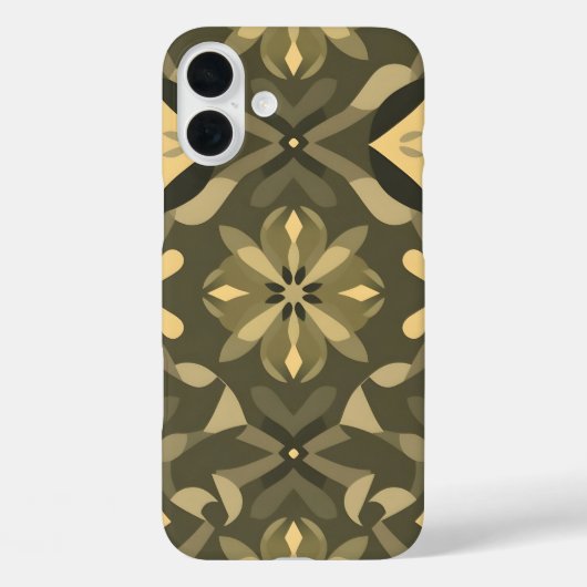 幾何学的な至福のiPhone16ケース - スタイリッシュなシームレスデザイン Case-Mate iPhoneケース (裏面)