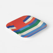 幾何学的な色 ペーパープレート (傾斜あり)