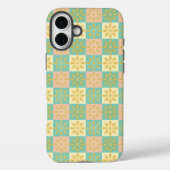 幾何学的な花のモチーフがあしらわれたシームレスなパターン Case-Mate iPhoneケース (裏面)
