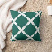 幾何学的な花の継ぎ目のないパターン クッション (ブランケット)