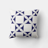 幾何学的な花の継ぎ目のないパターン クッション (裏面)