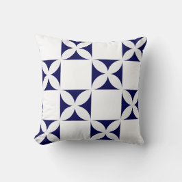 幾何学的な花の継ぎ目のないパターン クッション