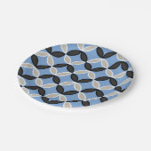 幾何学的な花びら模様 ペーパープレート (アングル)