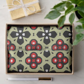 幾何学的な花ティッシュペーパー 薄葉紙 (ギフト)