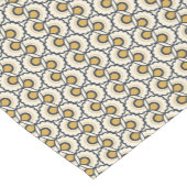 幾何学的な花パターン ショートテーブルランナー (コーナー)