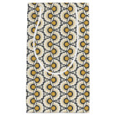 幾何学的な花パターン スモールペーパーバッグ (正面)