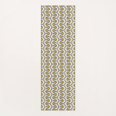 幾何学的な花パターン ヨガマット (正面)