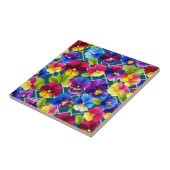 幾何学的な花鮮やか類 タイル (側面)