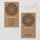 幾何学的な花02 -ボール紙 名刺 (正面/裏面)