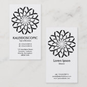 幾何学的な花02 名刺 (正面/裏面)