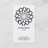 幾何学的な花02 名刺 (裏面)