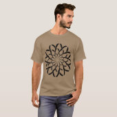 幾何学的な花02 Tシャツ (正面フル)