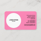 幾何学的な花 – ピンク#FF7FB2 名刺 (裏面)
