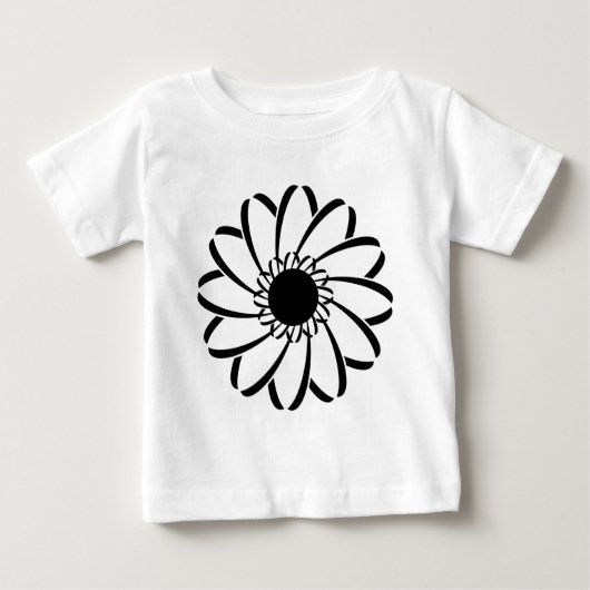 幾何学的な花 ベビーTシャツ (正面)