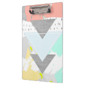 幾何学的な芸術のプリント クリップボード (左)